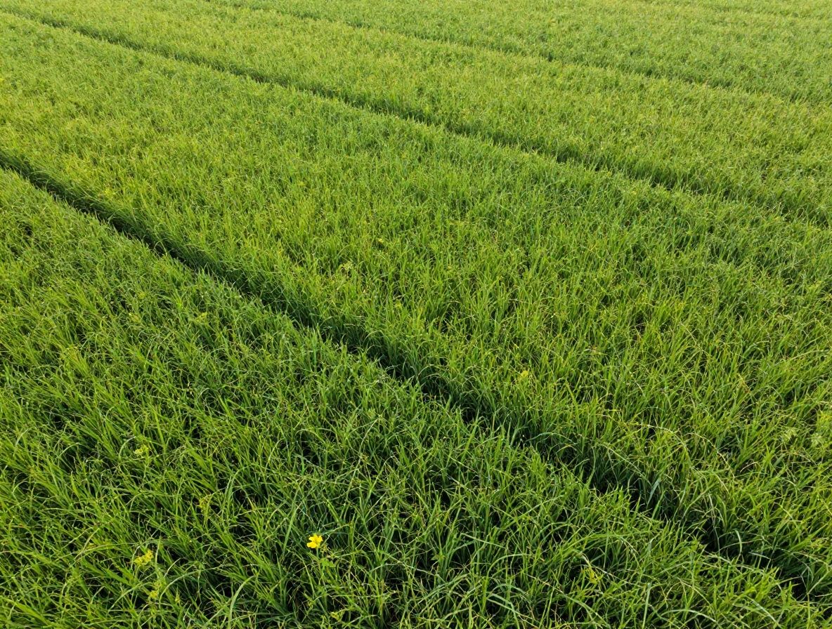 Vue aerienne de cereales completes, legumineuses et graines diverses dans des bols en ceramique naturelle sur fond de lin beige, avec un eclairage doux evoquant la chaleur et la vitalite